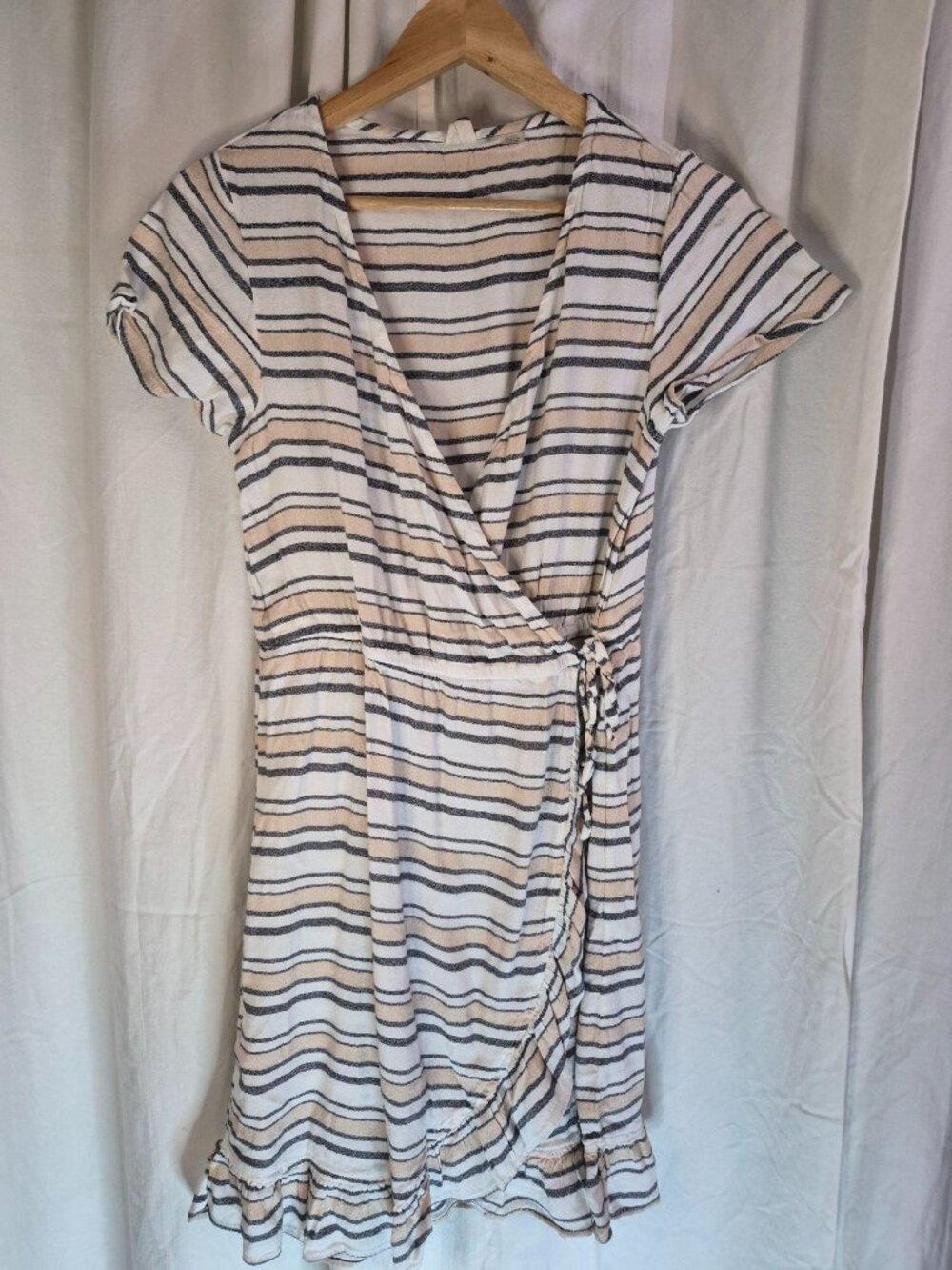 Roxy Medium Strip Beach Boho Travel Casual Retro Y2K Vacation Church Dress